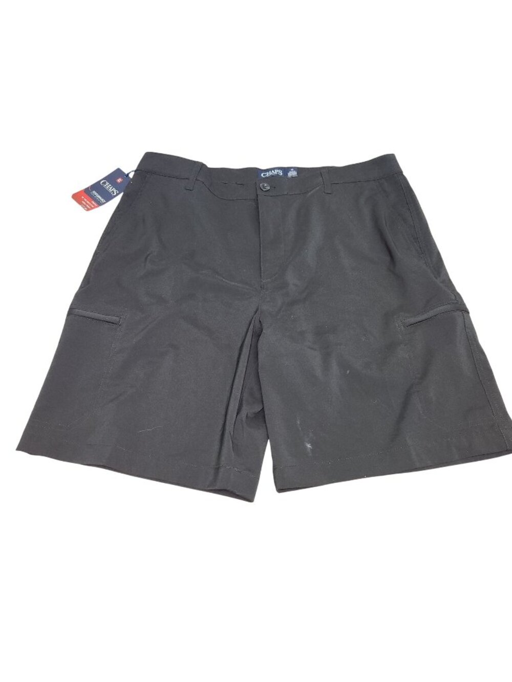 Chaps Mens Performance Stretch Shorts 38W  Black Sun Protection 2367